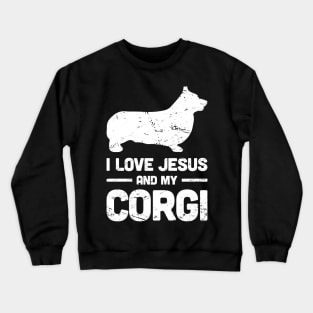 Corgi - Funny Jesus Christian Dog Crewneck Sweatshirt